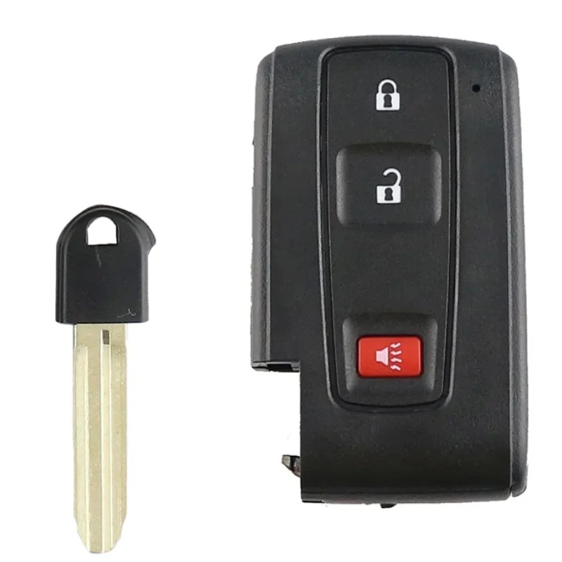 dahai Fits Toyota Prius 2004-2009 Key Fob Cover Case Shell Keyless Entry Remote Replacement With Blank Key replacement shell