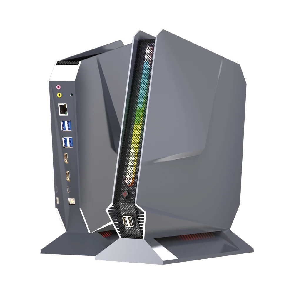 YYHC-미니 데스크탑 컴퓨터, RTX3050 독립 그래픽 카드 코어, 12 세대 i9 1TB M.2 올인원 컴퓨터, 미니 PC 게임용