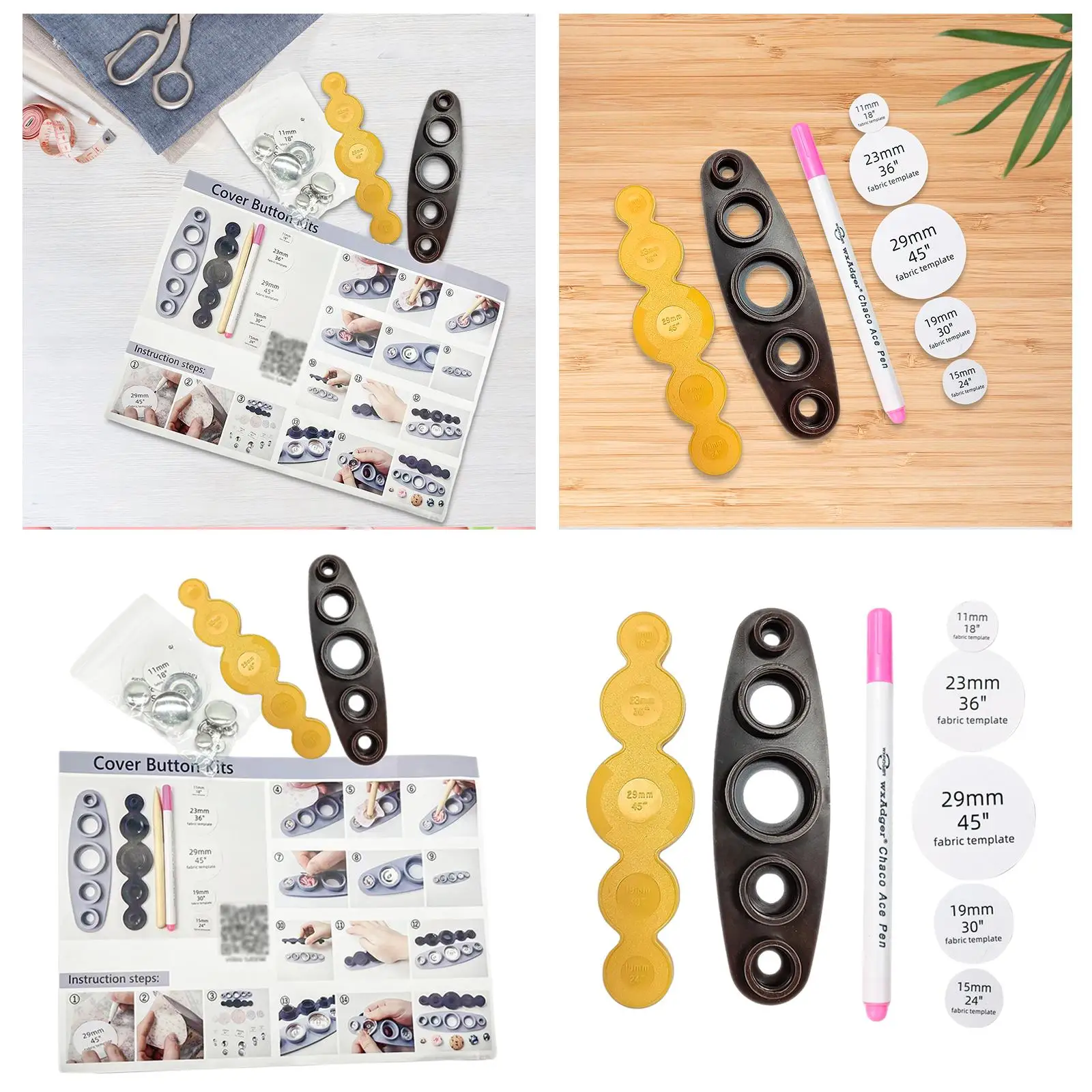 단추 메이커 기계, DIY 단추 공예, 범용 휴대용, 사용하기 쉬운 원단