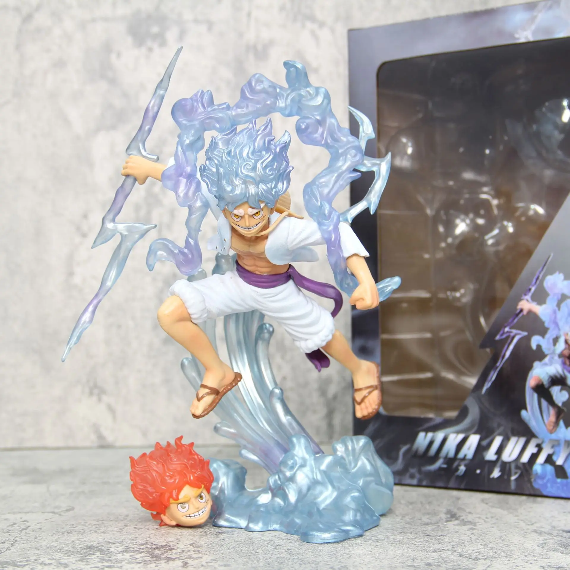 

28cm Anime One Piece Figure Sun God Nika Gear 5 Luffy Figurine PVC Action Figures Collectible Model Toys for Children Gifts