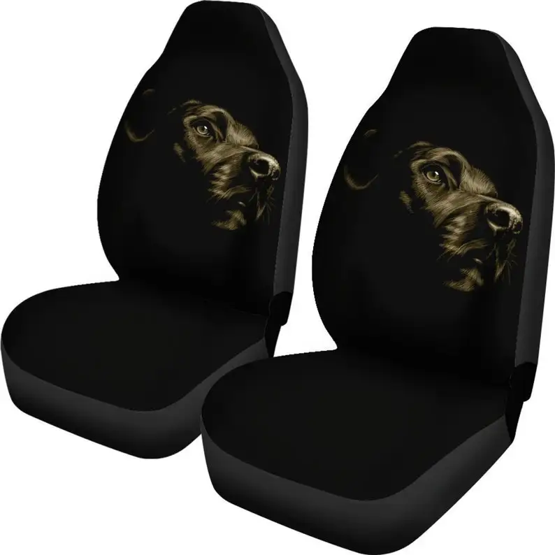 

Labrador Car Seat Covers (Set Of 2) - Universal Front Car and Suv Seat Covers - Custom Seat Protector - Car Accessory - gift for