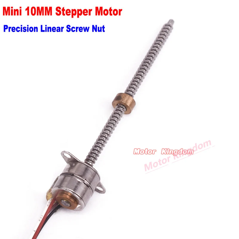 DC 5V 2-phase 4-wire Micro 10mm Stepper Motor Mini 50mm Stroke Long Linear actuator Stepper motor Screw Block Nut Rod linear actuator,stepper motor