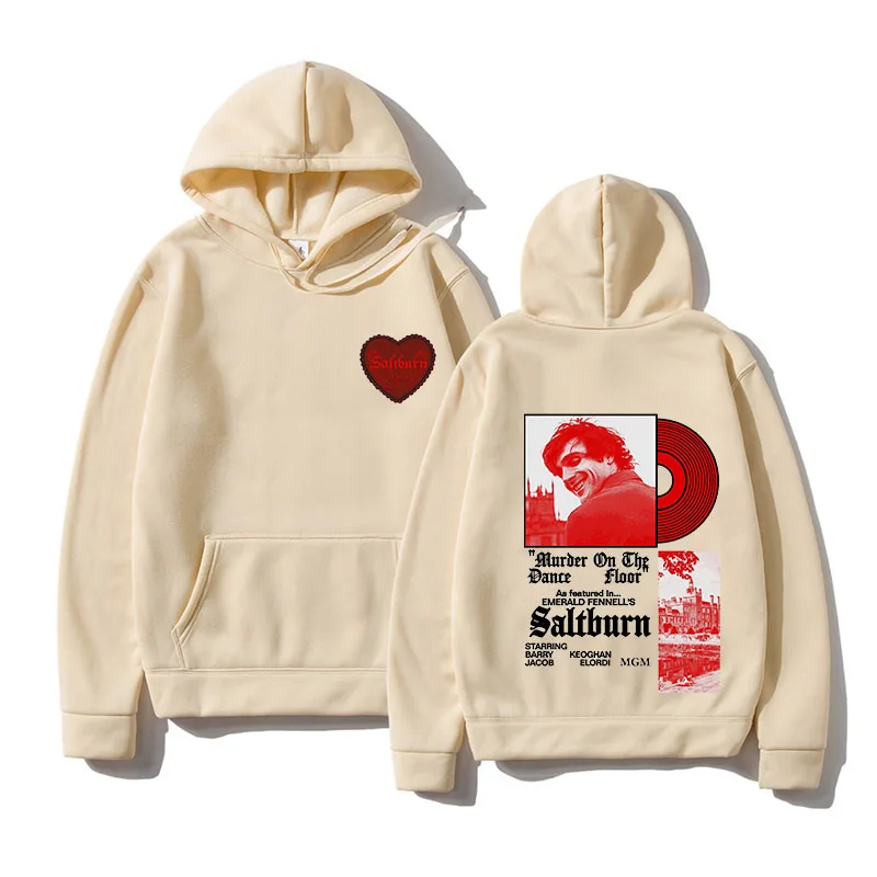

Saltburn Print Hoodie Man Woman Harajuku Heart Sweatshirts Unisex Fashion Casual Streetwear Clothing Pullovers Tops Long Sleeves