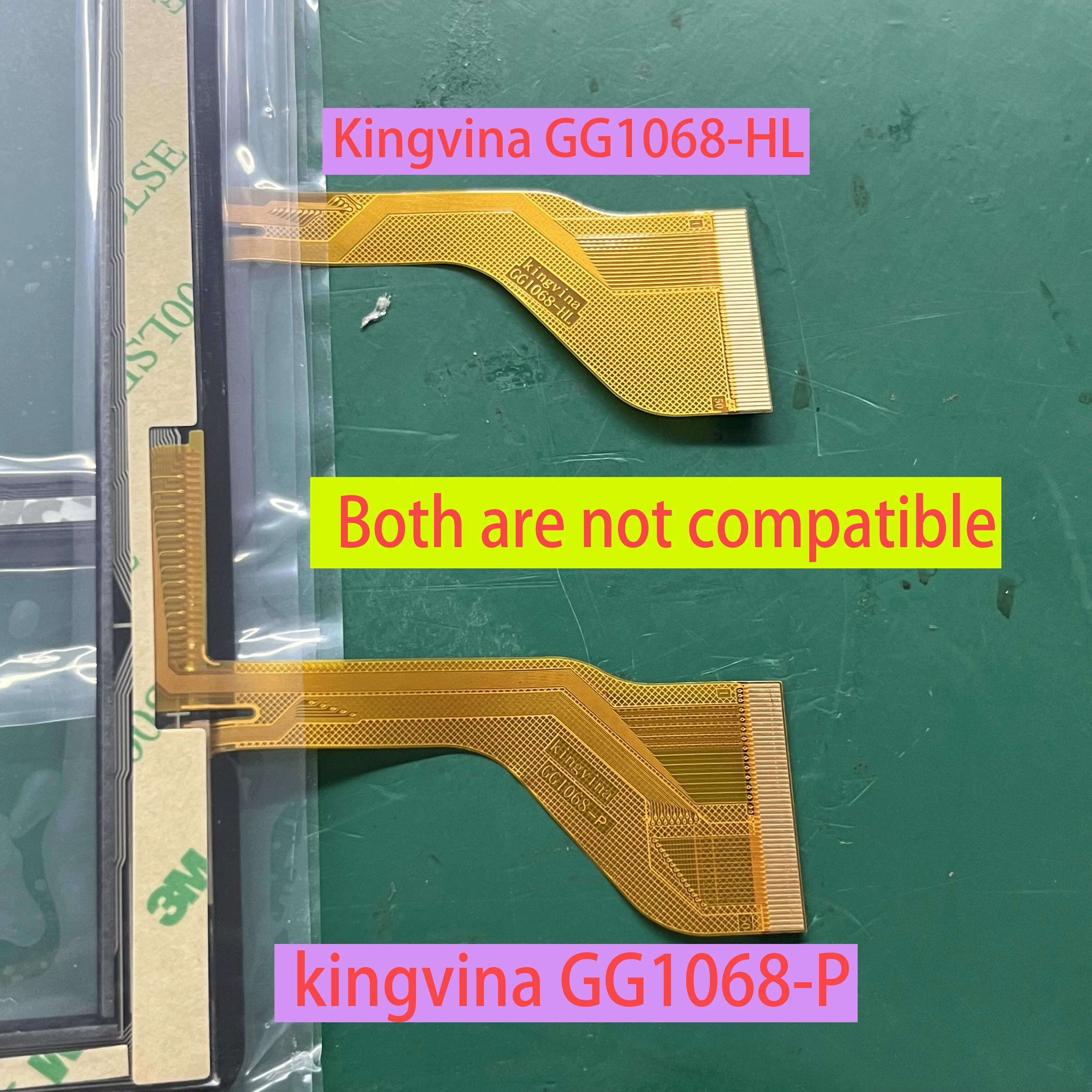 New 2.5D 10.1 Inch Touch Screen P/N Kingvina GG1068-HL / Kingvina GG1068-P Touch XC-GG1068 Capacitive Touch Sensor Digitizer