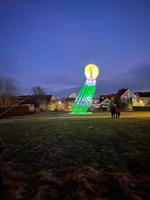 Show kite 18m LED soft octopus big inflatable kite flying kites with lights for adult with battery 30D Ripstop Polyester Fabric 1
