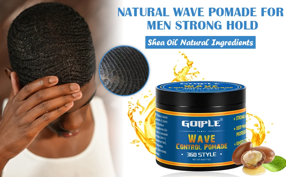 Deep Water Base Hair Wave Pomade For 360 Waves Types