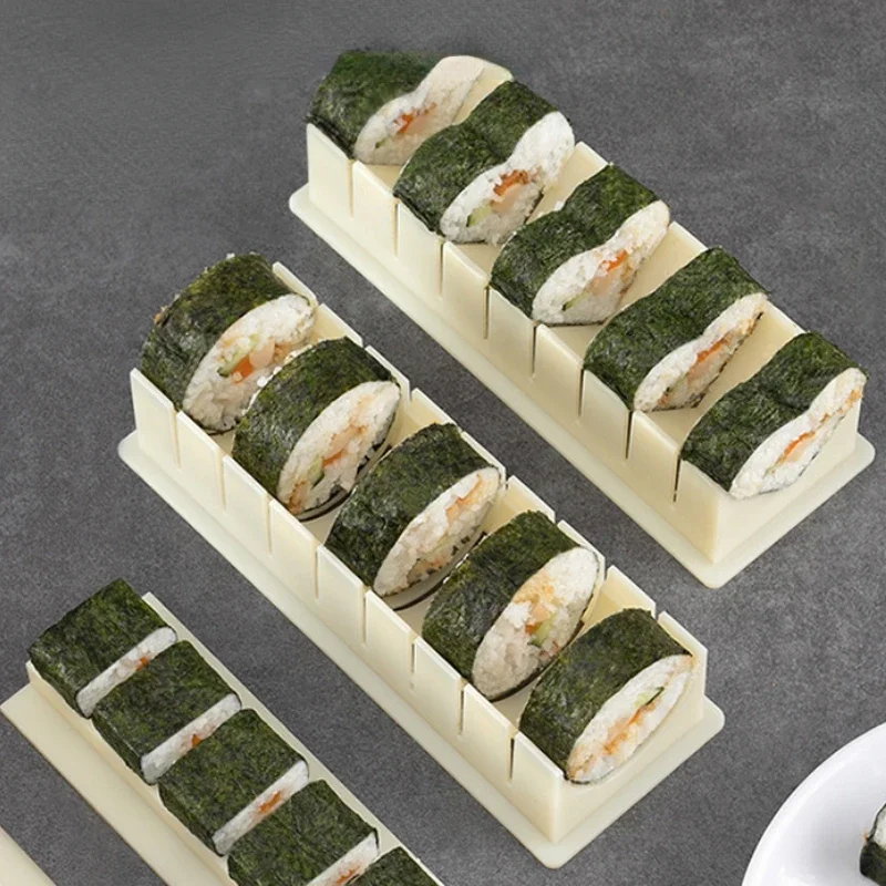 3-piece Sushi Mold Set Tool Seaweed and Seaweed Rice Cake Mold Rice Vegetable Roll Rolls Sushi Making Mould Bento Accessories sushi mold,sushi maker,sushi rolling tool,sushi tools