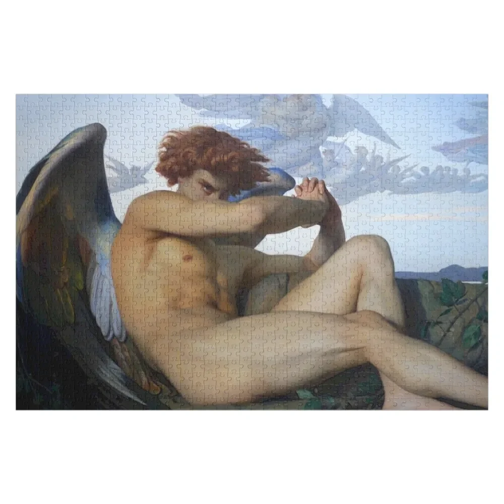 

FALLEN ANGEL - ALEXANDRE CABANEL Jigsaw Puzzle Wooden Boxes Personalized Child Gift Custom Name Child Toy Puzzle