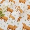 New Print Soft Baby Bath Towel Swaddle Wrap Bamboo Cotton Digital Print Muslin Swaddle Blanket For New Year Gift 2