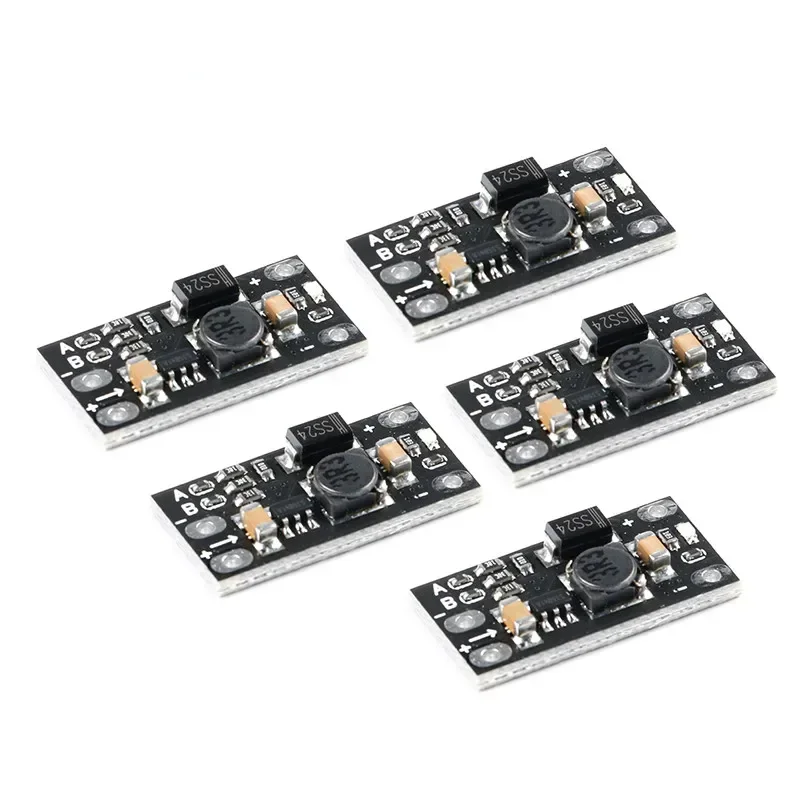Mini DC-DC Boost Step Up Converter Board 5PCS Power Module 3.7V to 12V Voltage Regulator PCB Board Lithium Battery Booster