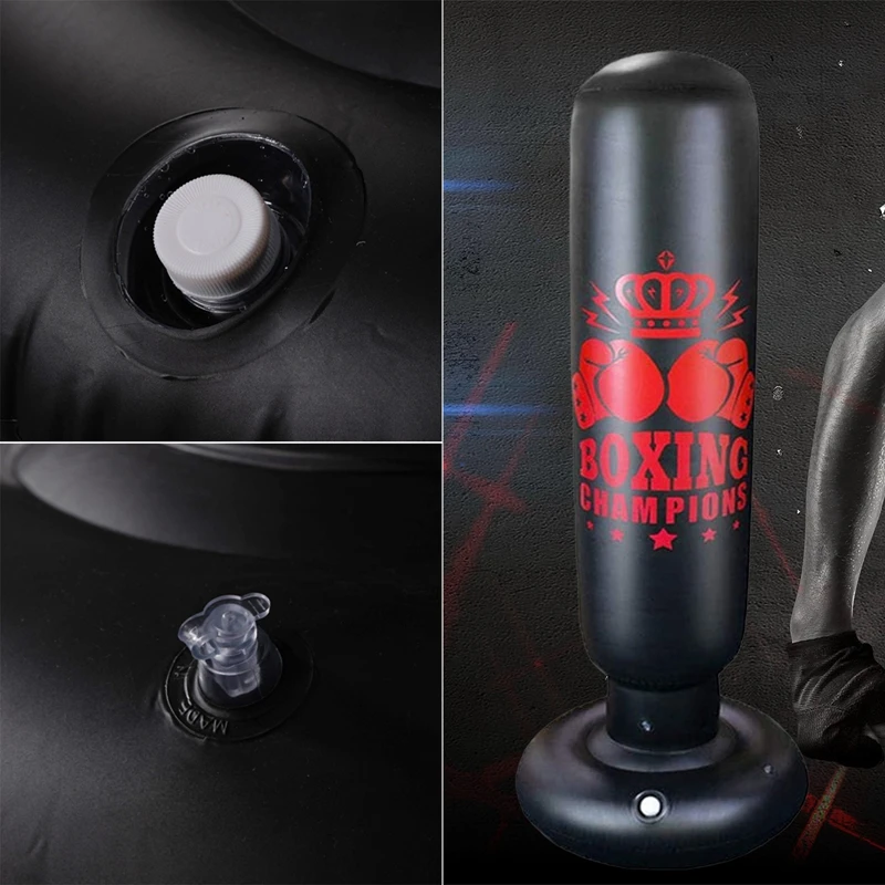 1PC Fitness Inflatable Punching Bag Stress Punch Tower Fight Exercise Speed Stand Boxing Bag
