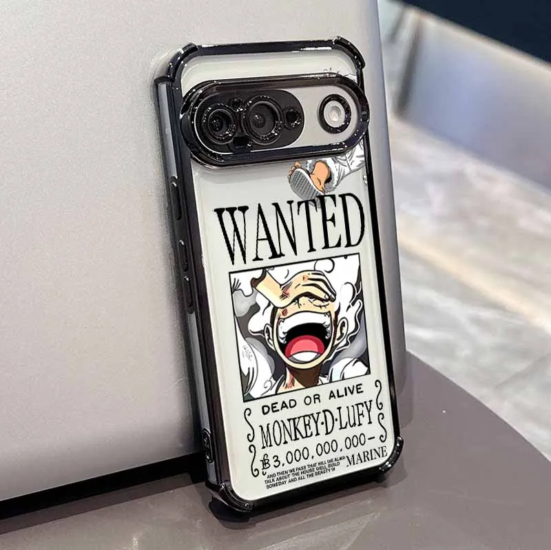 Plating Drop-Proof Transparent Soft Anime Phone Case
