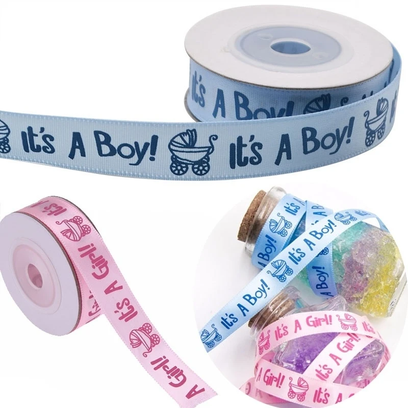 

Атласный Подарочный ремень it A BOY/GIRL, 10 ярдов в рулоне