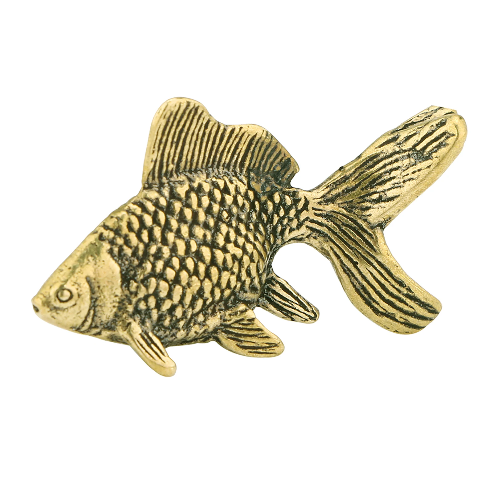 

Brass Carp Copper Ornaments Animal Ornament Statue Antique Study Tea Table Decoration Wealth Lucky Home Desktop Home Decoration