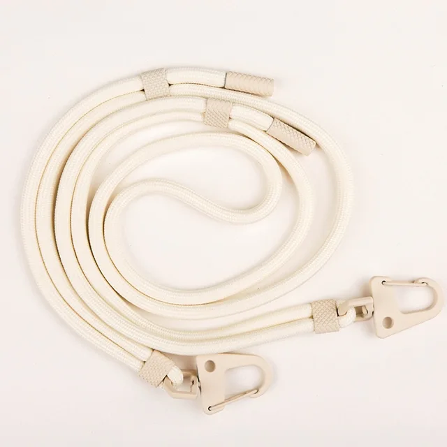 Dual Clip Rope Crossbody Lanyard Tether For Mobile Phone 160cm 6mm Detachable Adjustable Strap Bold Long Neck Hang Hook Cord 5