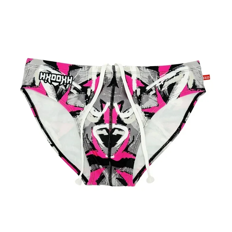 2024 Fashion Swimwear Men Swim Briefs Sexy Bikini Swimsuit Man Swimming Trunk Low Waist Beach Bathing Suit Sport Wear Short Slip