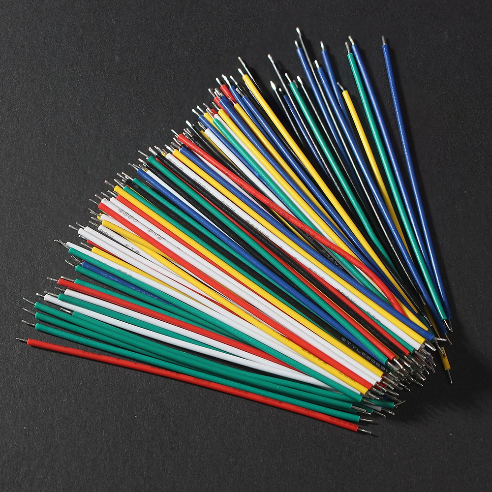 Premium 120-Piece Multi-Color Electronic Wire Kit – 24AWG & 26AWG Tinned Jumper Wires