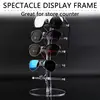 Acrylic Eyeglass Holder 5-tier Optical Glasses Organizer Stand Boat Arc Design Eyewear Holder Display Ski Goggles display stand 3