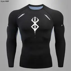 Berserk Anime Quick Dry Men's Compression T - Shirt - Summer Short Sleeve Sports Top - Asian size - S (6)