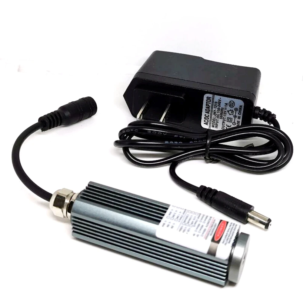 DC5V Power Adapter Waterproof 532nm 50mw Green Laser Module Line Beam 25x75mm laser module