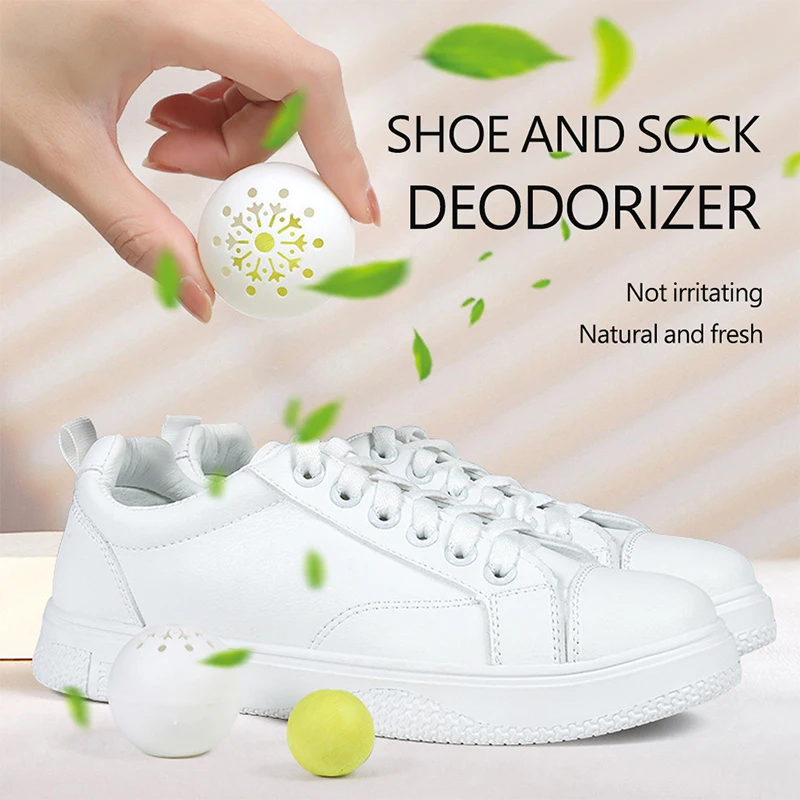 1/12Pcs Shoes Deodorant Freshener Ball Aroma Fragrant Sneaker Boot Foot Care Wardrobe Cabinet Bag Deodorizer Air Purifier Tool