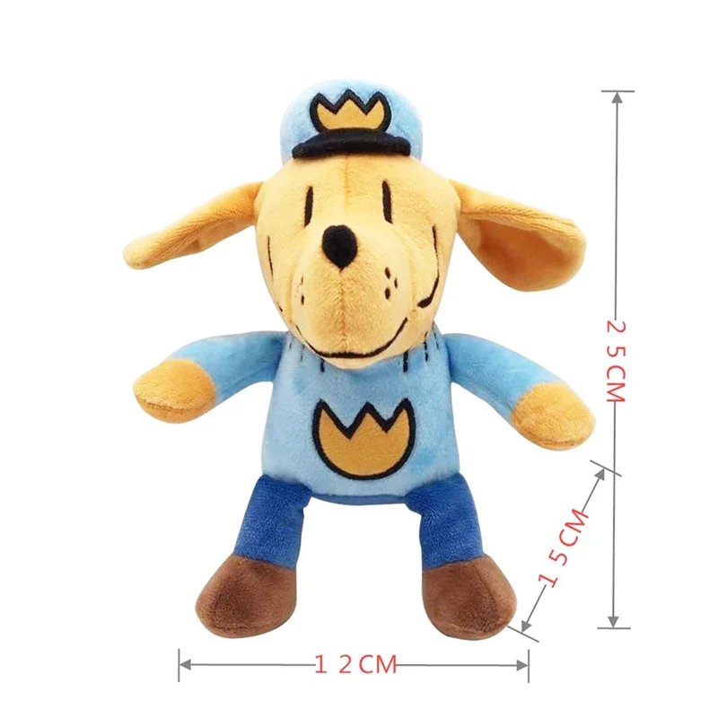 Dog Man Plush Toy Stuffed Animal Cat Petey Dogman Soft Doll Anime Manga Cartoon Gift for Kids Children Boys Birthday Christmas