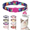 Personalized Cat Collar Quick Release Puppy Kitten Collars Adjustable Pet Necklace With Engraved ID Tag Bell For Small Dogs Cats 1