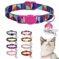 Personalized Cat Collar Quick Release Puppy Kitten Collars Adjustable Pet Necklace With Engraved ID Tag Bell For Small Dogs Cats 1