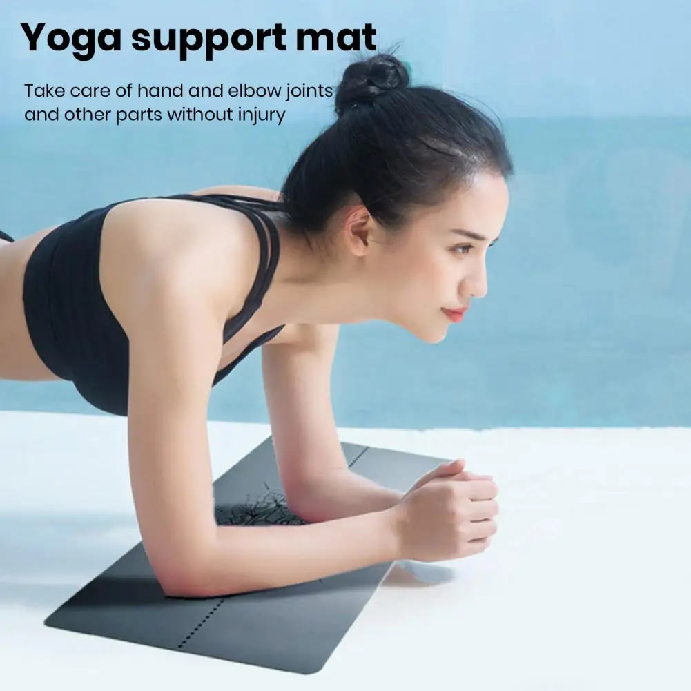 Rubber Yoga Mat Super Soft Thick Portable Mini Auxiliary Pad Anti-Slip Knee Cushion Mat Workout Mats for Home Pilates 요가