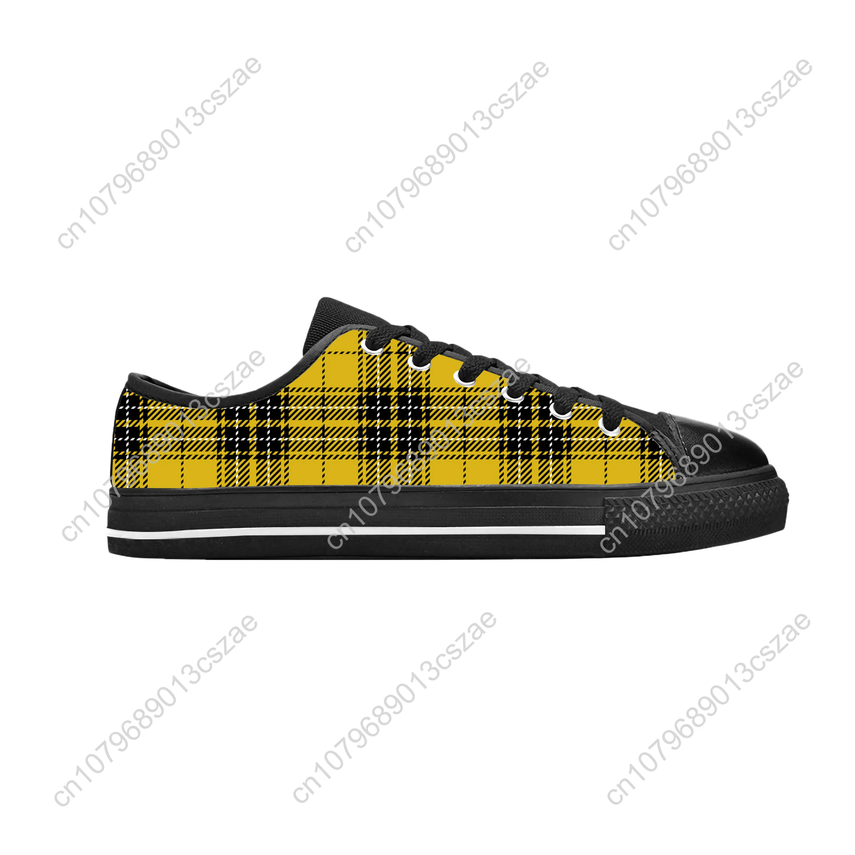 MacLeod Scottish Stewart Clan Tartan Plaid Ancient Casual Cloth Shoes Low Top Comfortable Breathable 3D Print Men Women Sneakers