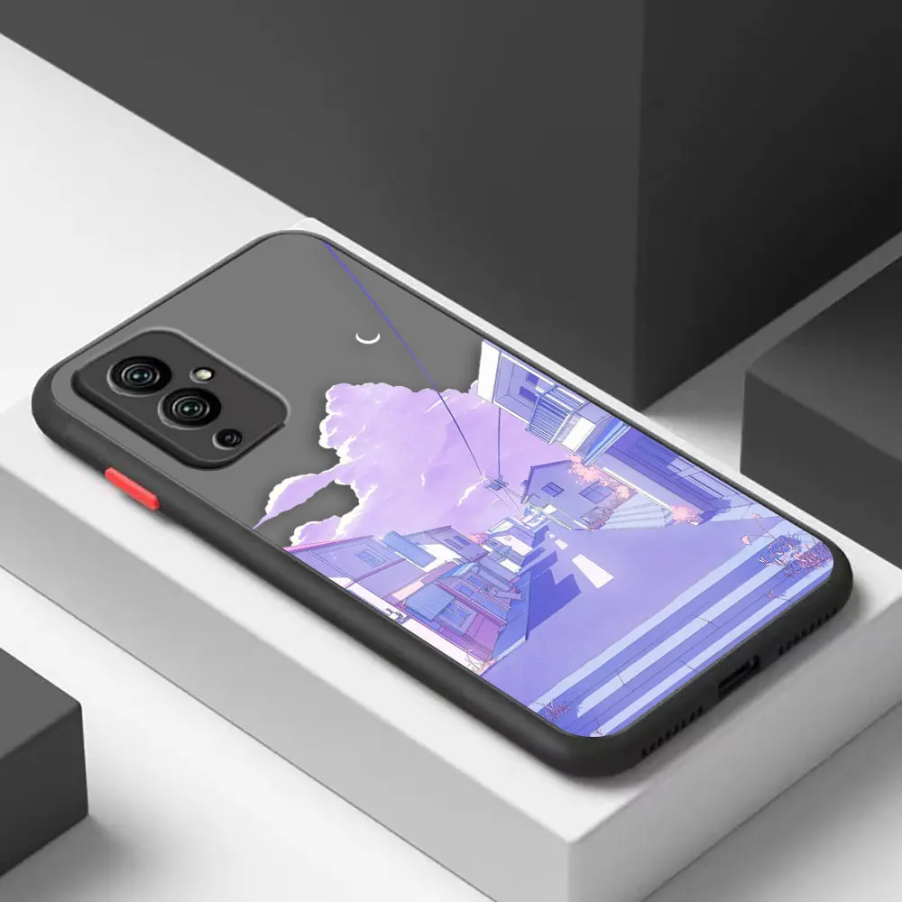 thumbnail image 1 of Matte Case for Oneplus 10 9 8T 8 7 7T 6 6T 5 5T PRO NORD CE 2 N10 N100 5G Case Funda Japanese Anime Hand-Painted House Landscape, 1 of 5