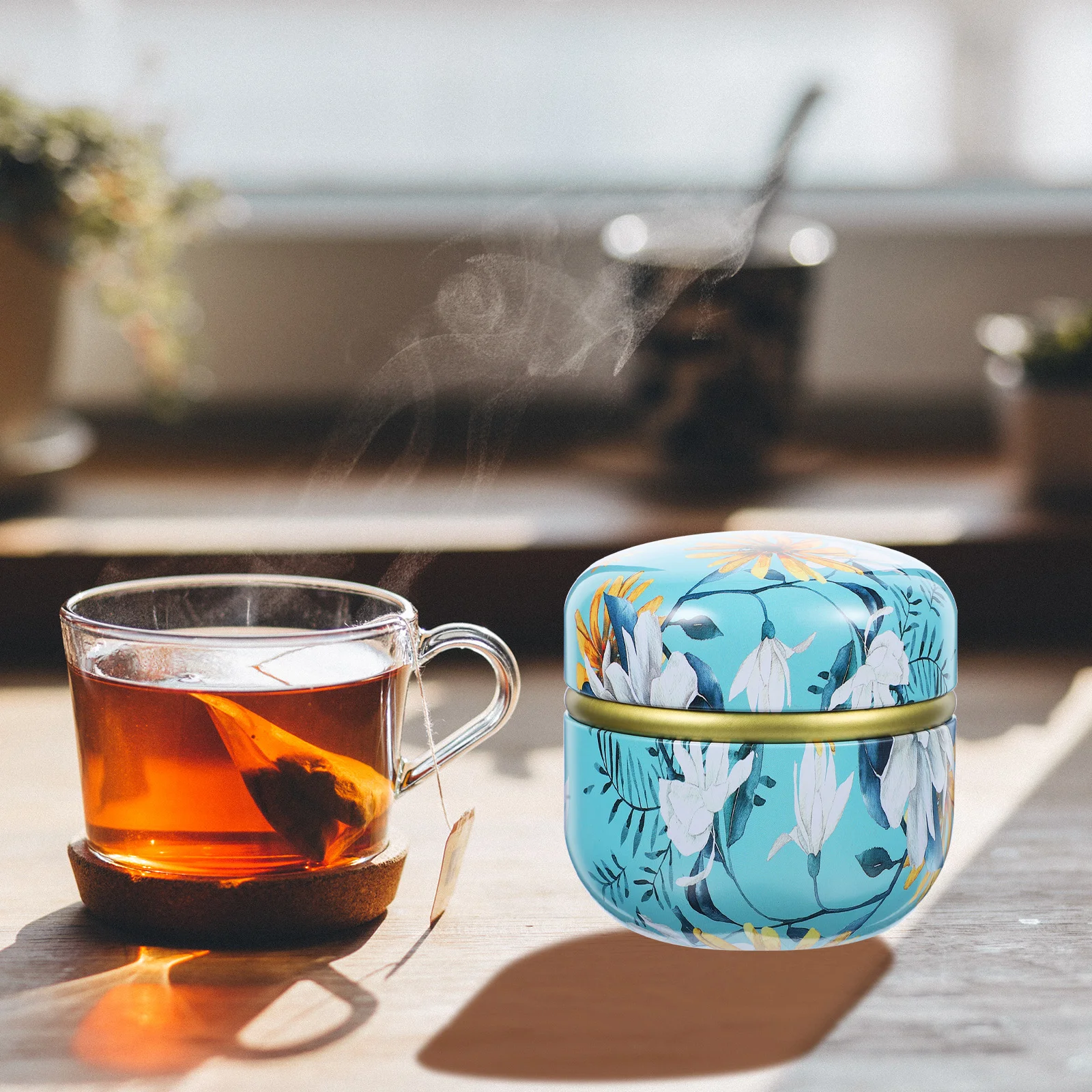 

Sealing Tea Jars For Loose Teaisters Containers Mini Metal Tea Tin Round Airtight Lids Chinese Vintage Cans Iron Jars Gift