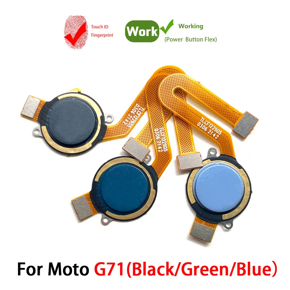 

For Moto G22 G31 G51 5G G60S G71 Fingerprint Sensor Home Return Key Menu Button Flex Ribbon Cable