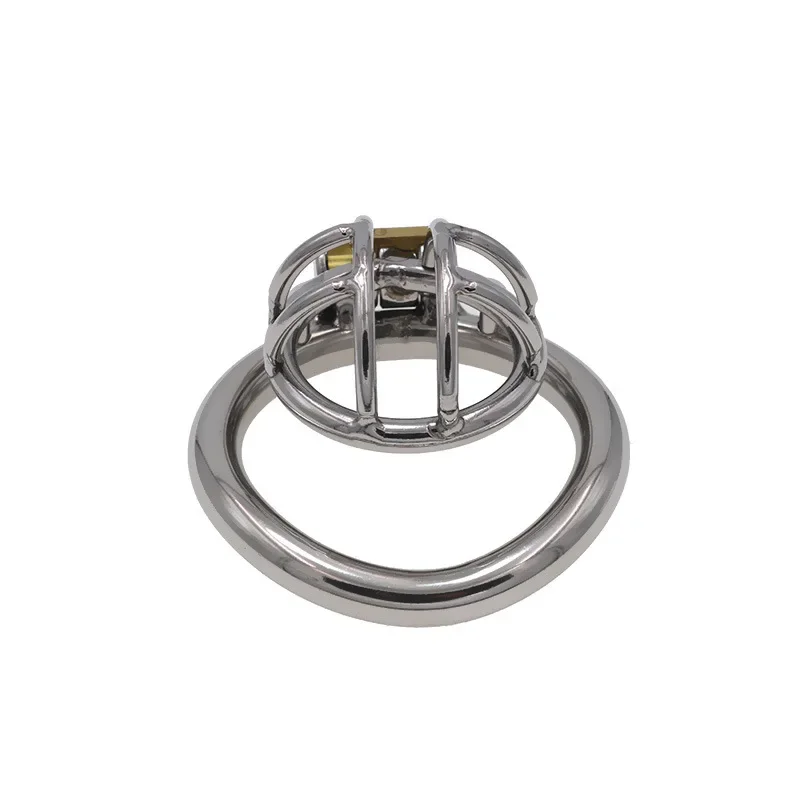 Mini Breathable Male Chastity Belt Metal Penis Lock Cock Cage Penis Ring Bondage CB Lock Adult Flirtation Products Male 18