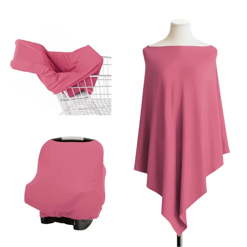 Breastfeeding Towel Nursing Cover Soft Breathable Privacy Nursing Apron Breast Feeding Cover Scarf Ponchoes for Mother A2UB