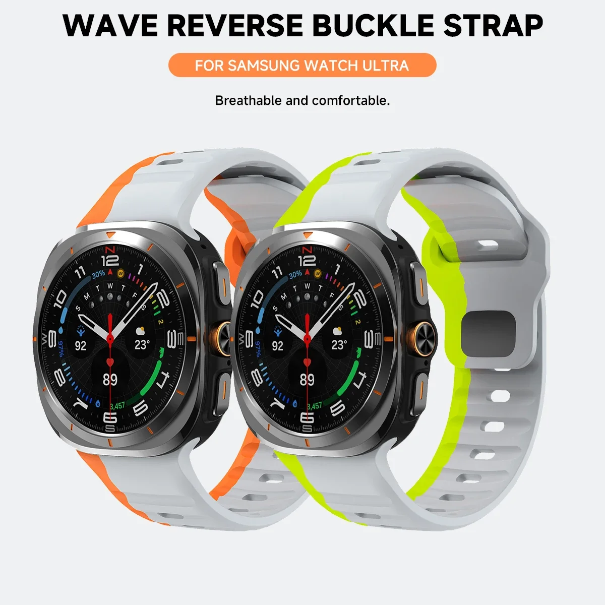Sport Silicone Bracelet Strap - Enhanced Design