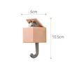 1-10PC Cartoon Cat Hook Self Adhesive Dormitory Bedroom Door Hanger Hook Key Umbrella Towel Cap Coat Rack Wall Animal Decor Rack 6