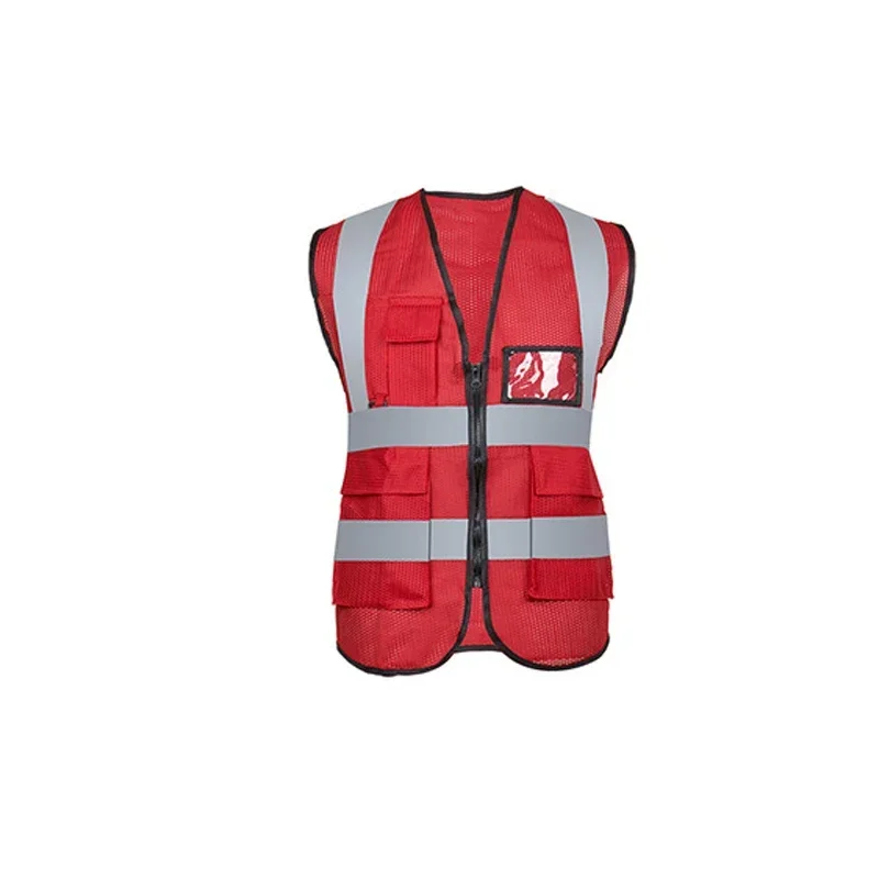 Reflective Cycling Motorcycle Vest High Visibility Safety Jacket for Night Riding Running Jogging Outdoor Sports Waistcoat