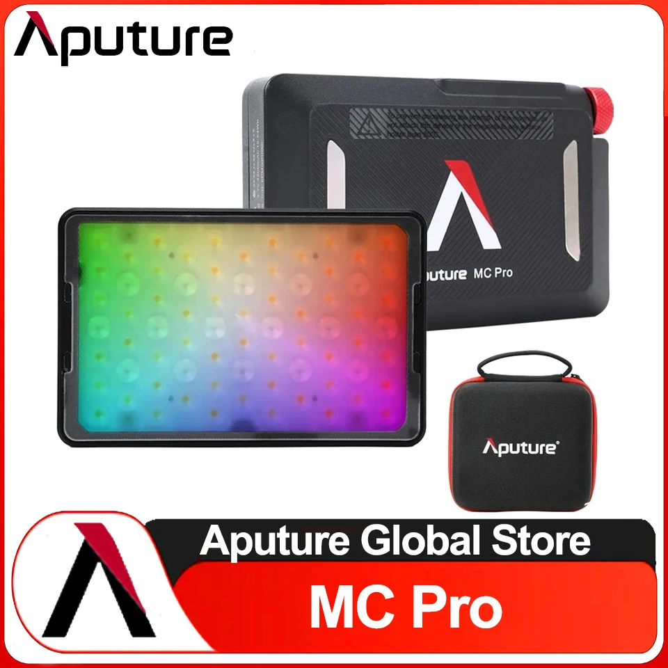 

Aputure MC Pro 5w RGBww Mini Pocket Light 2000K-10000K Built-in 9 Lighting Effect IP65 CRI 96+ for Video Living Streaming Studio