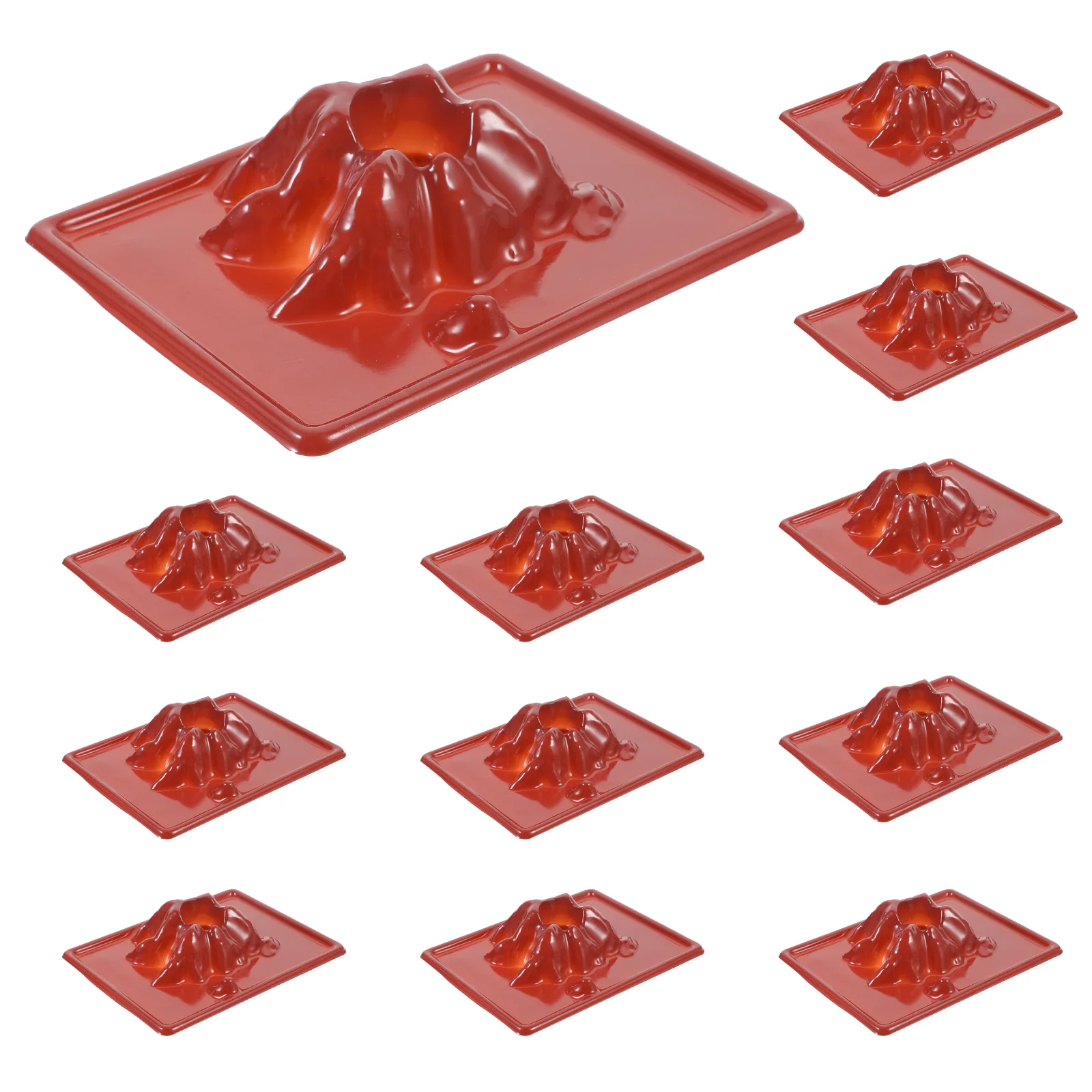 

20 Pcs Accessories Volcano Experiment Kit Models Plastic Giant Volcano Model