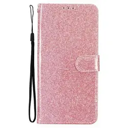 Elegant Glitter Wallet Case with Card Holder and Protective Cover - 6Plus or 6S Plus (Pink P3)