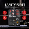 MIG175 175A MIG Welder with Aluminum Spool Gun - Advanced Auto MIG Synergistic Setting, Voltage Fine Tuning,Brown, 240V 4
