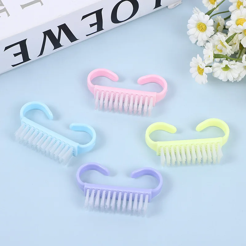 

10pcs Nail Professionals Brush Plastic Remove Dust Colour Pedicure Tool UV Gel Polish Clean Soft File Finger Care Small Brush