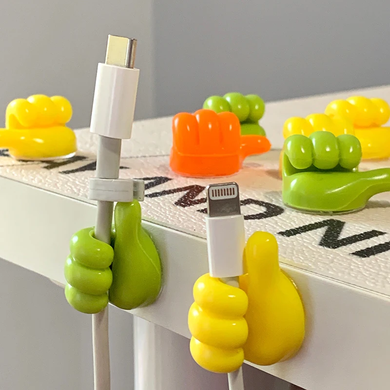 4Pcs Multifunctional Clip Holder Thumb Hooks Wire Organizer Wall Hanger Strong Storage For Kitchen Bathroom | Дом и сад