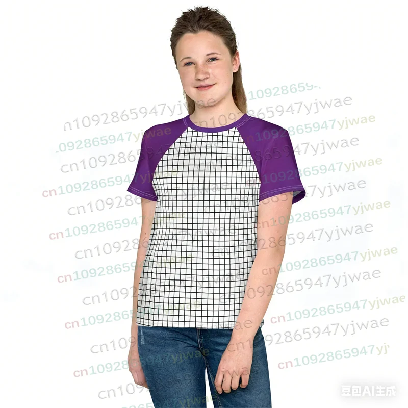 Max Mayfield Gestreiftes Gitter-Cosplay-Kostüm, Sommer-Outfit für Damen und Herren, Lässiges Hemd, TV-Charakter-inspiriertes Fan-T-Shirt, Streetwear – Detail 8