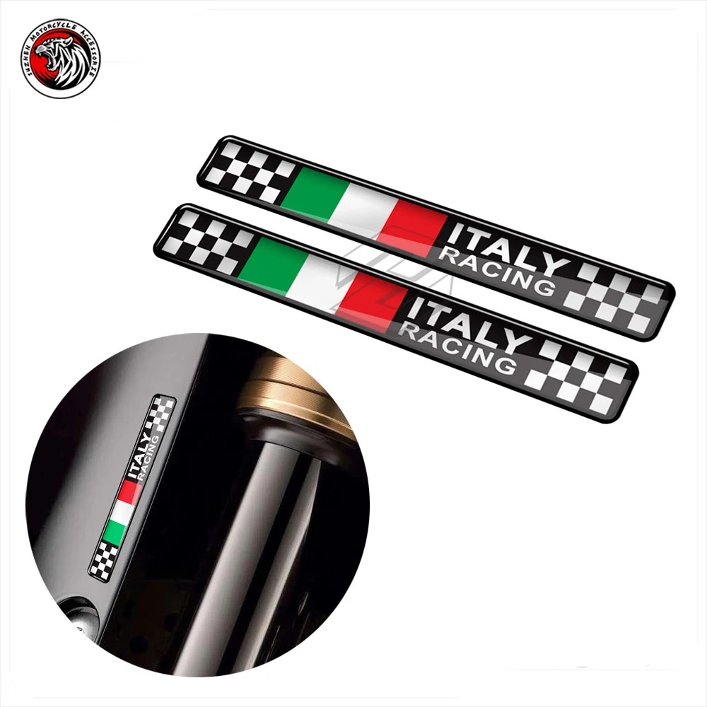 

3D Resin Motorcycle Decal Italy Racing Sticker Fit for Ducati Aprilia Piaggio Vespa GTS 250 300 300ie Sprint primavera 50 150