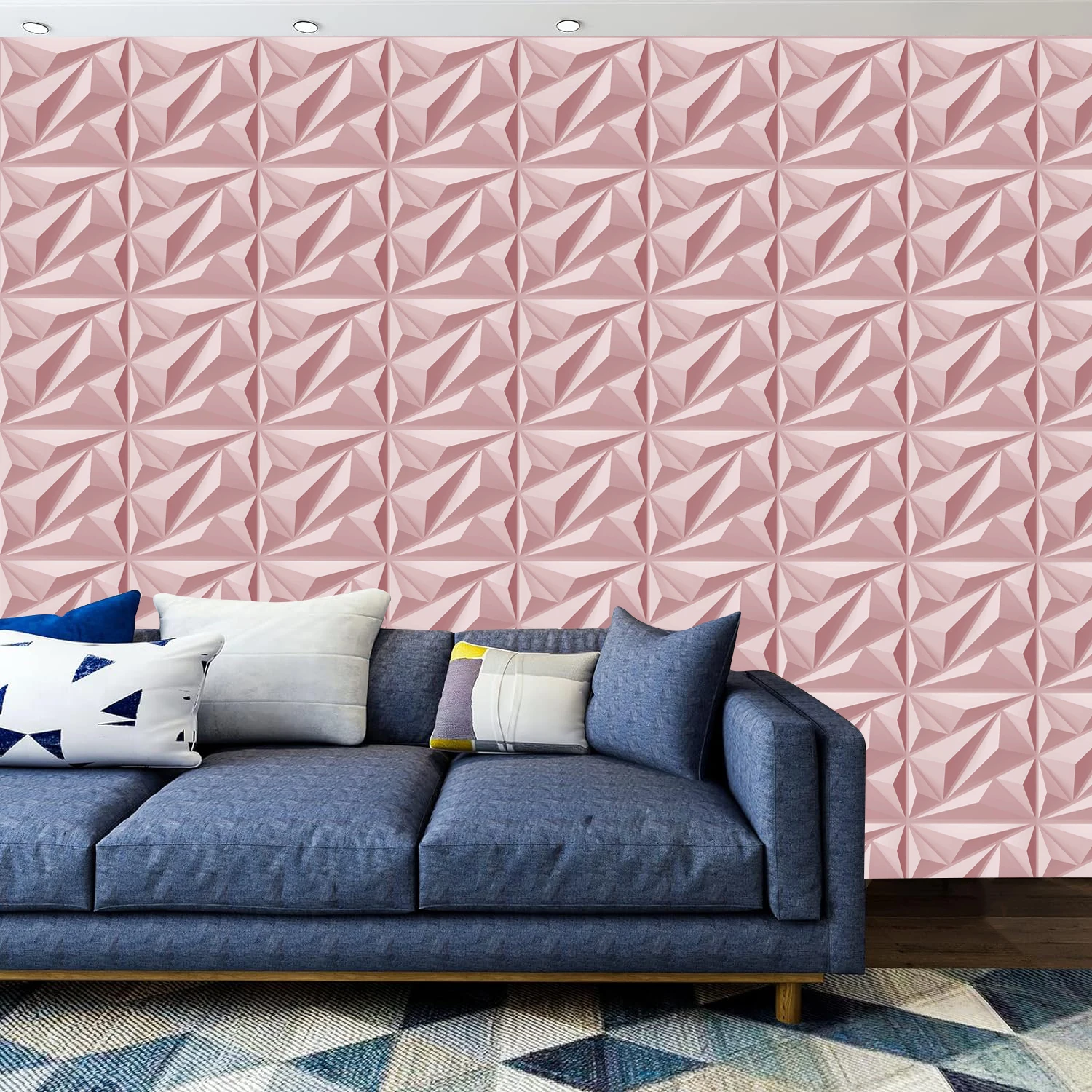 Pannello Decorativo In PVC 3D Per Parete E Soffitto, Rivestimento Impermeabile (15 - Foto 2