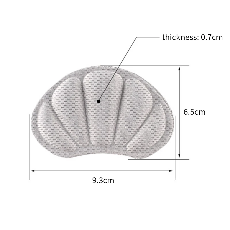 4D Insoles Patch Heel Pads for Sport Shoes Back Sticker Adjustable Size Antiwear Feet Pad Cushion Insert Insole Heel Protector