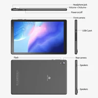 PRITOM Tablet 10 inch Android 12 32GB ROM 512GB Expand Tablets, 2GB RAM Wi-Fi 6 Tablet PC with 1.6GHz Quad Core CPU, 10.1 inch 2