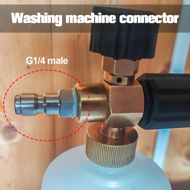 Ugello di spruzzo pistola ad acqua irrigatore a spruzzo diretto ad alta pressione in ottone connettore rapido 1/4 3/8 idropulitrice regolabile per tubo da giardino 2